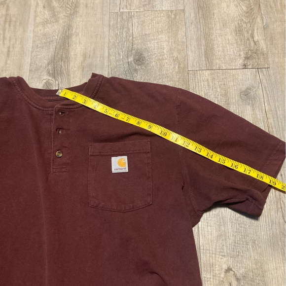 Carhartt Mens Workwear Pocket Henley Shirt - Picture 6 of 9